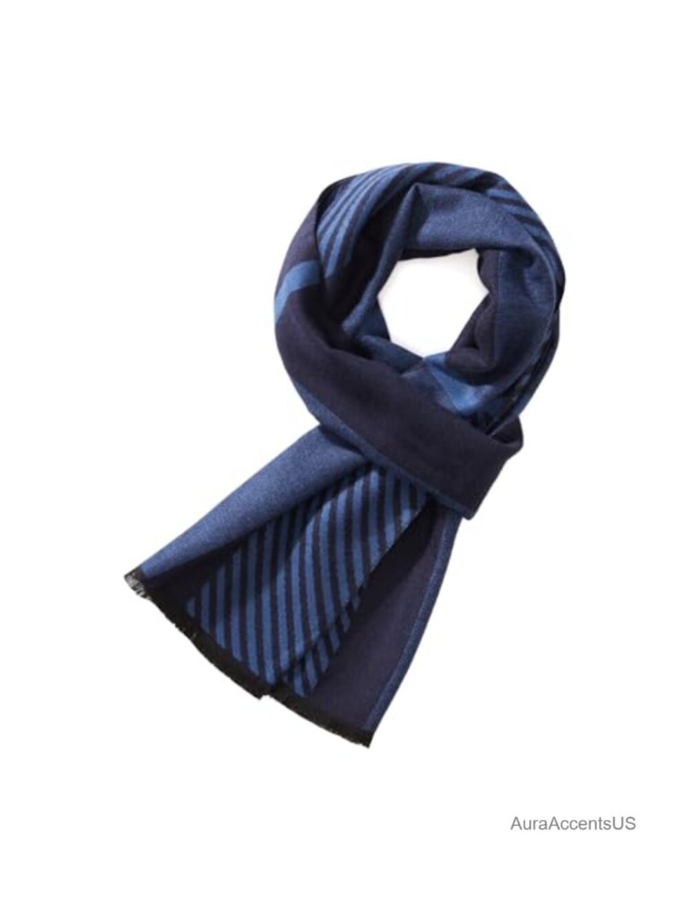 Men's Winter Scarf Viscose Soft Lightweight Long Classic Plaid